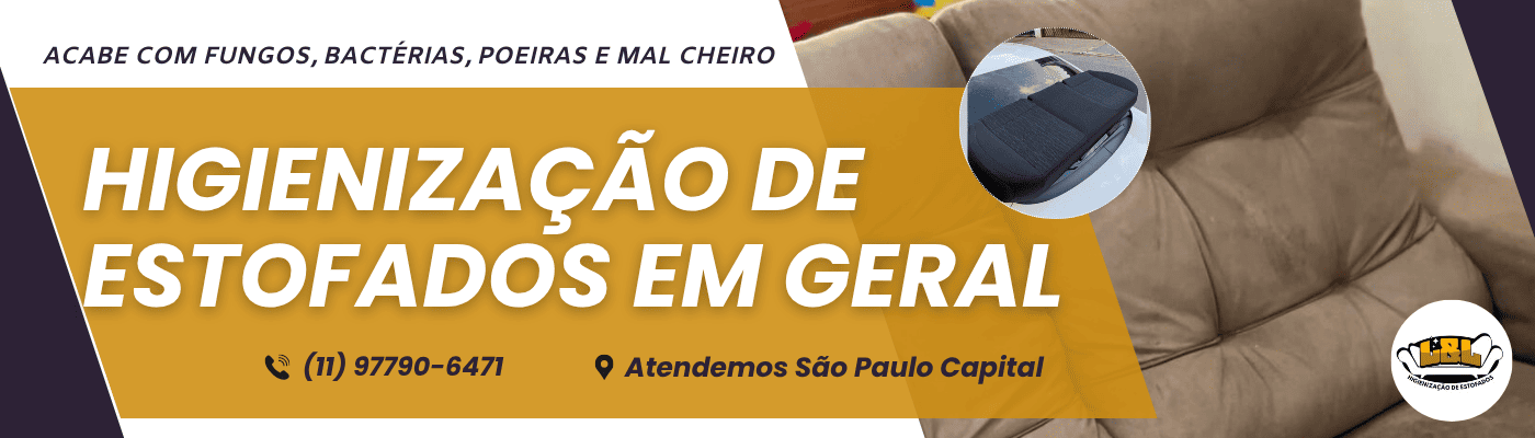 higienização e impermeabilização de estofados